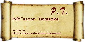 Pásztor Tavaszka névjegykártya